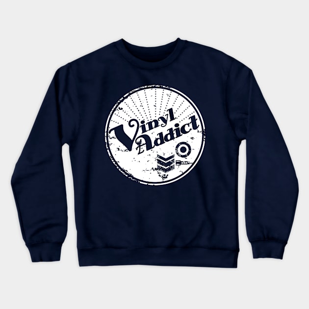 Vinyl Addict Crewneck Sweatshirt by modernistdesign